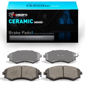 Hyundai Tiburon Brake Pads - Front - R1 Concepts - Ceramic - `89-`06